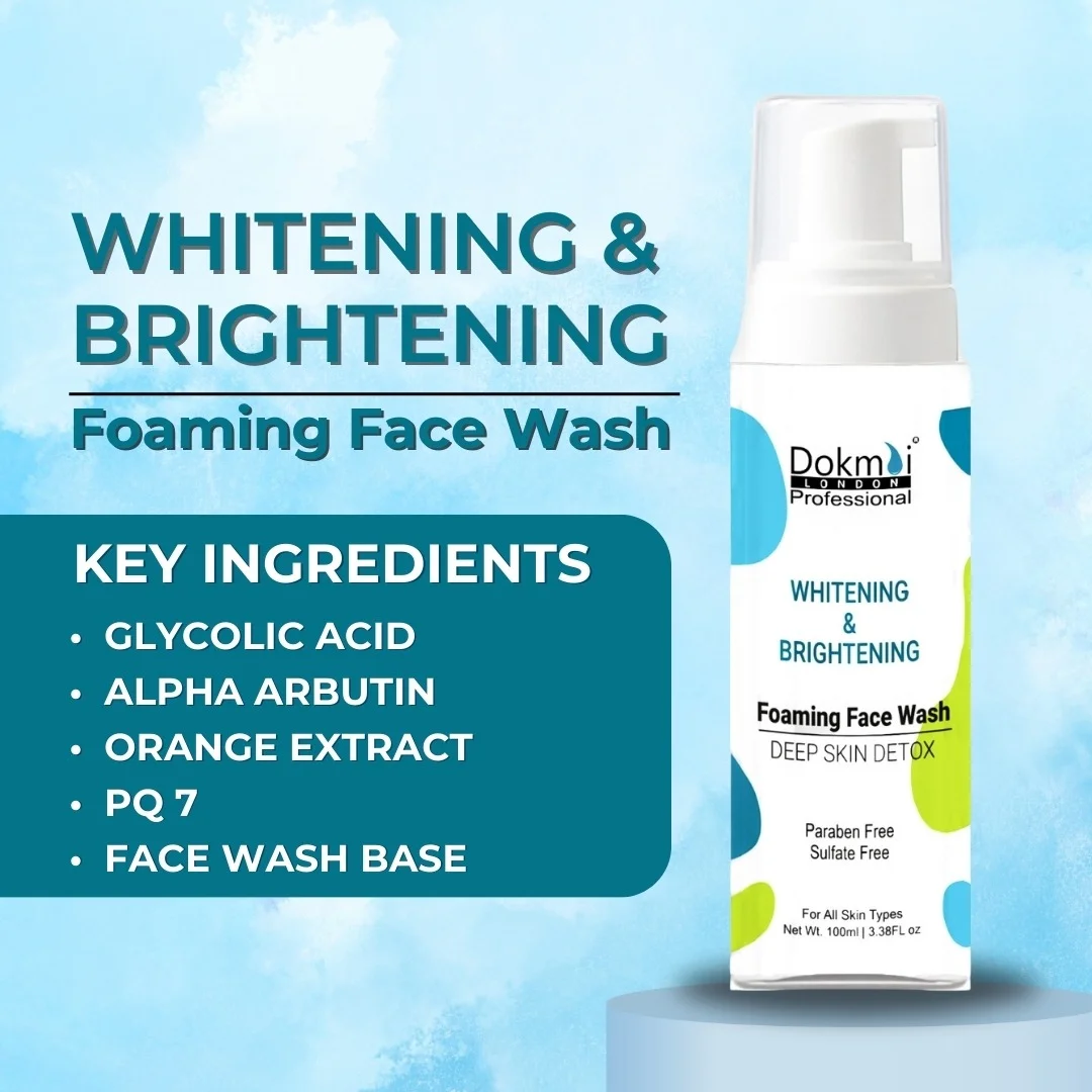 Whitening & Brightening Foaming Face Wash Deep Cleansing Without Stripping Natural Oils for All Skin Types