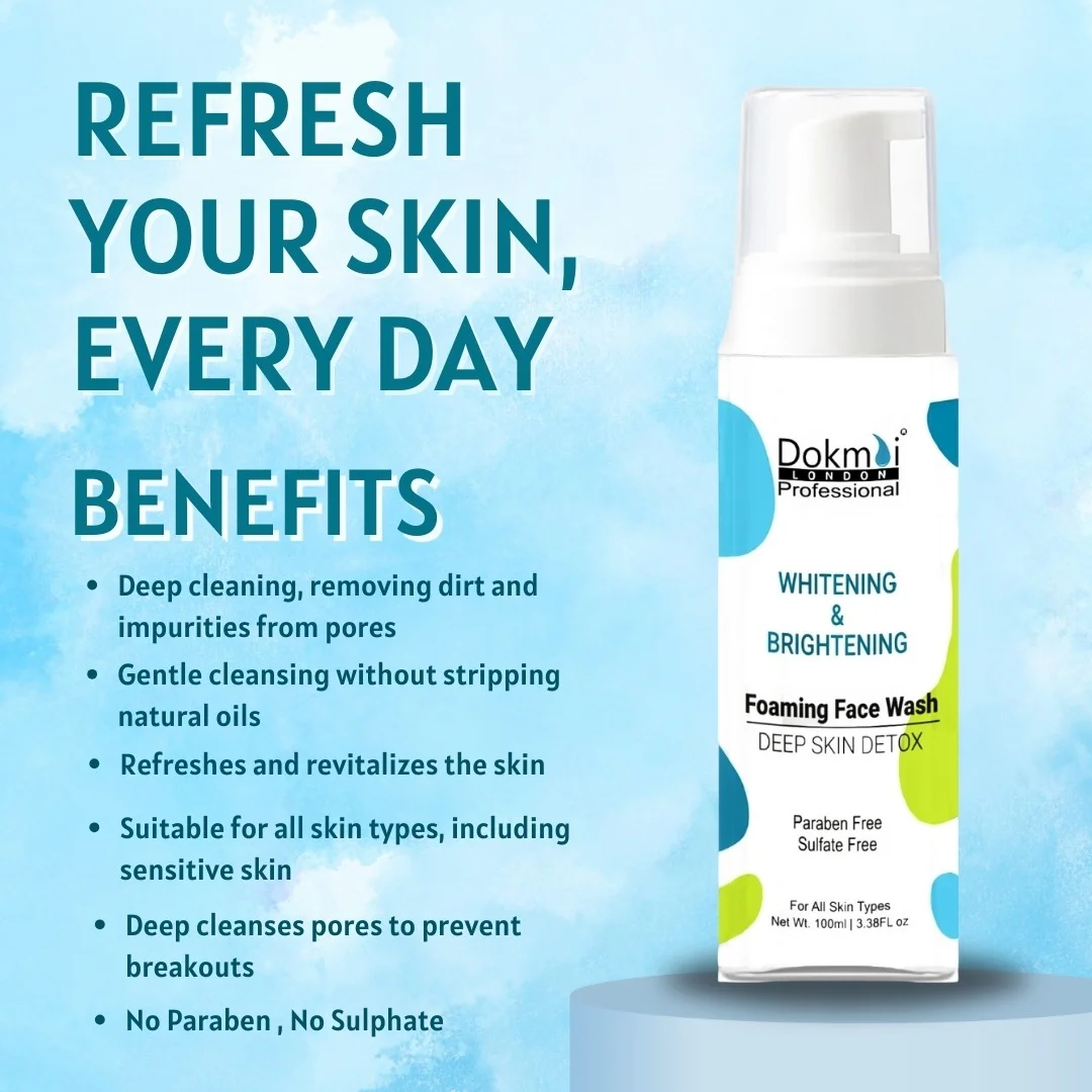 No Paraben, No Sulfate: The Best Whitening & Brightening Foaming Face Wash for Sensitive and Breakout-Prone Skin