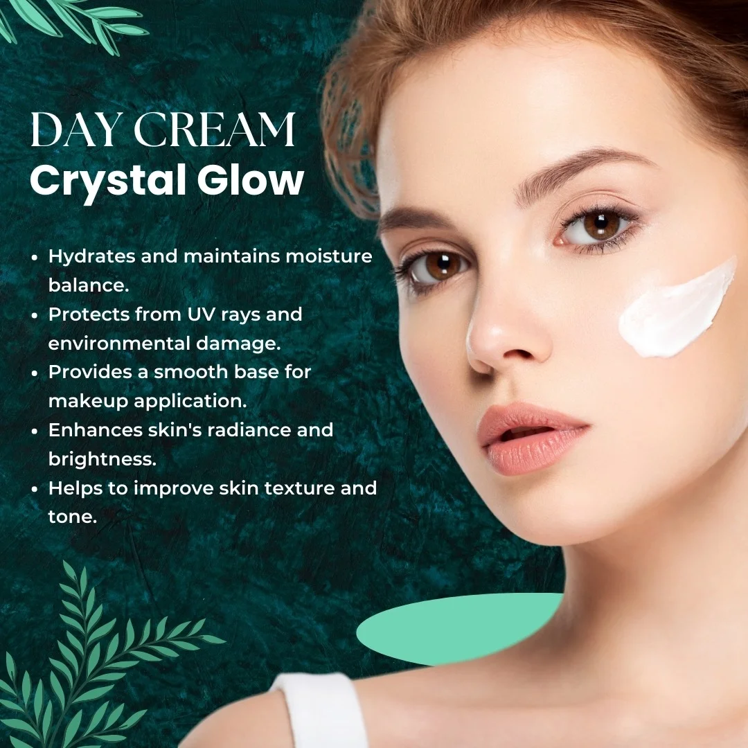 The Ultimate Day Cream: Crystal Glow SPF 50 for Spotless, Radiant Skin