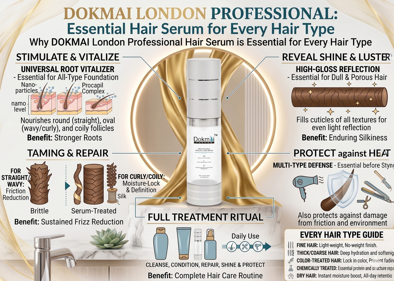 Why DOKMAI London Professional Hair Serum is Essential for Every Hair Type